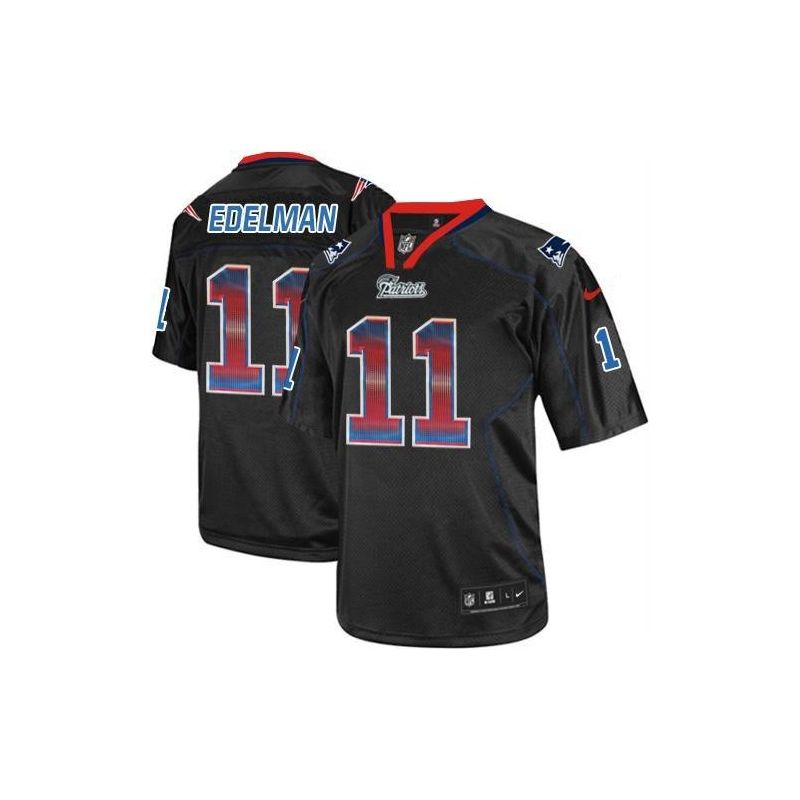 Cheap Julian Edelman Patriots Jersey From China Lights Out Strobe #11