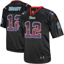 Cheap Tom Brady Patriots Jersey From China Lights Out Strobe #12