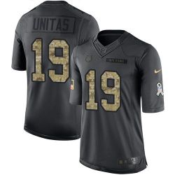 Cheap Johnny Unitas Colts Jersey From China Salute To Service Anthracite #19