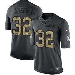 Cheap TJ Green Colts Jersey From China Salute To Service Anthracite #32