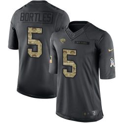 Cheap Blake Bortles Jaguars Jersey From China Salute To Service Anthracite #5