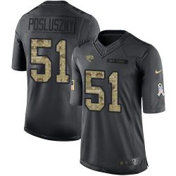 Cheap Paul Posluszny Jaguars Jersey From China Salute To Service Anthracite #51