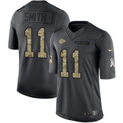 Cheap Alex Smith Chiefs Jersey From China Salute To Service Anthracite #11