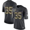 Cheap Christian Okoye Chiefs Jersey From China Salute To Service Anthracite #35