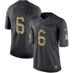 Cheap Johnny Hekker Rams Jersey From China Salute To Service Anthracite #6