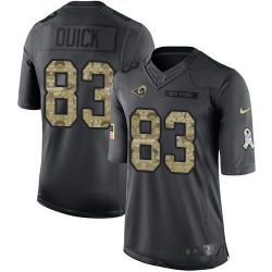 Cheap Brian Quick Rams Jersey From China Salute To Service Anthracite #83