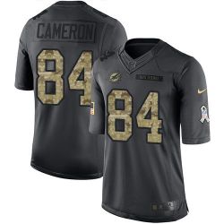 Cheap Jordan Cameron Dolphins Jersey From China Salute To Service Anthracite #84