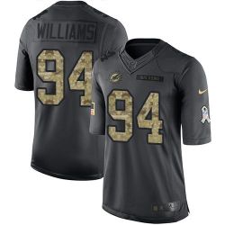 Cheap Mario Williams Dolphins Jersey From China Salute To Service Anthracite #94