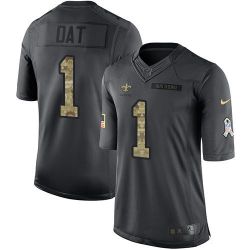 Cheap Who Dat Saints Jersey From China Salute To Service Anthracite #1