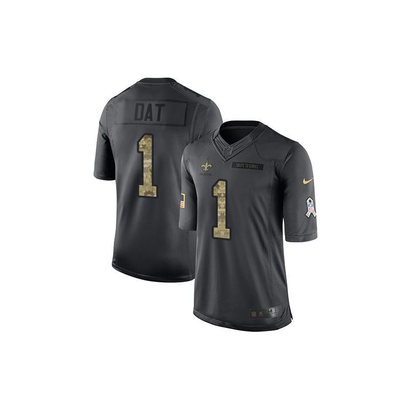 Cheap Who Dat Saints Jersey From China Salute To Service Anthracite #1