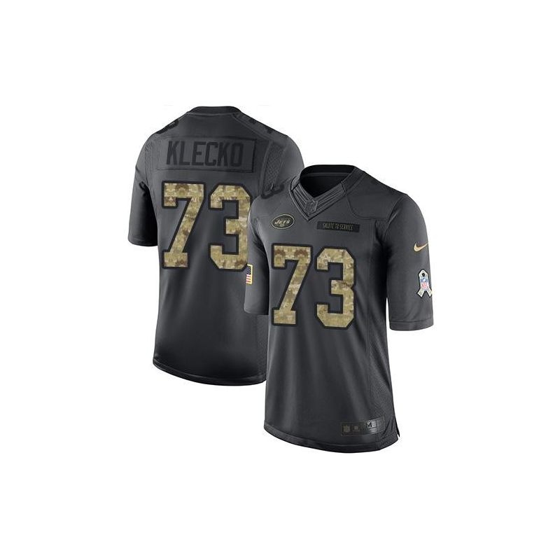 Cheap Joe Klecko Jets Jersey From China Salute To Service Anthracite #73