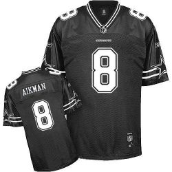 Cheap Troy Aikman Cowboys Jersey #8 Black From China