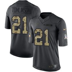 Cheap LaDainian Tomlinson Chargers Jersey From China Salute To Service Anthracite #21