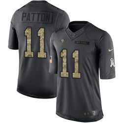 Cheap Quinton Patton 49ers Jersey From China Salute To Service Anthracite #11