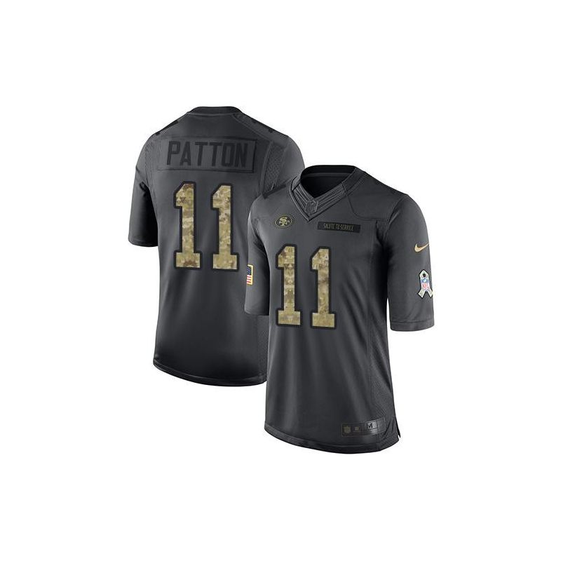 Cheap Quinton Patton 49ers Jersey From China Salute To Service Anthracite #11