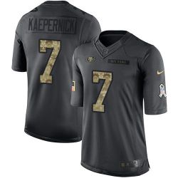Cheap Colin Kaepernick 49ers Jersey From China Salute To Service Anthracite #7