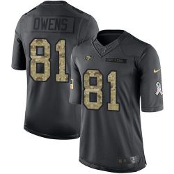 Cheap Terrell Owens 49ers Jersey From China Salute To Service Anthracite #81