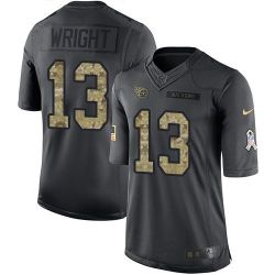 Cheap Kendall Wright Titans Jersey From China Salute To Service Anthracite #13