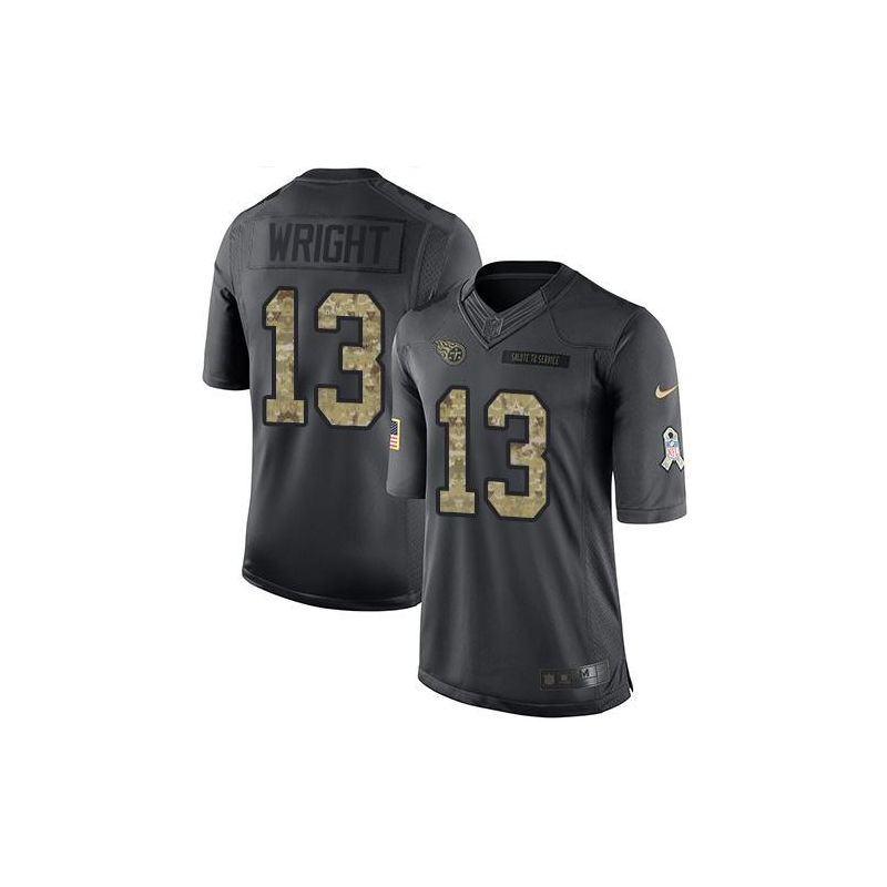 Cheap Kendall Wright Titans Jersey From China Salute To Service Anthracite #13