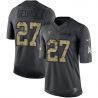 Cheap Eddie George Titans Jersey From China Salute To Service Anthracite #27