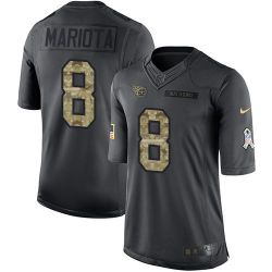 Cheap Marcus Mariota Titans Jersey From China Salute To Service Anthracite #8