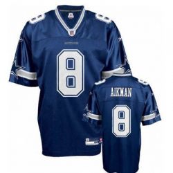 Cheap Troy Aikman Cowboys Jersey #8 Blue From China