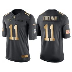 Cheap Julian Edelman Patriots Jersey From China Salute To Service Gold #11