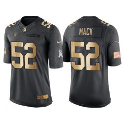 Cheap Khalil Mack Raiders Jersey From China Salute To Service Gold #52