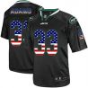 Cheap Jamal Adams Jets Jersey From China USA Flag Fashion #33 Black