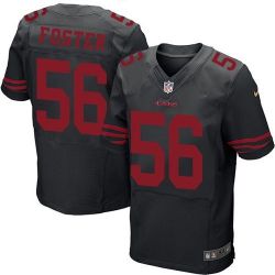 Cheap Reuben Foster 49ers Jersey From China Elite #56 Black/Red/White