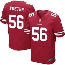 Cheap Reuben Foster 49ers Jersey From China Elite #56 Black/Red/White