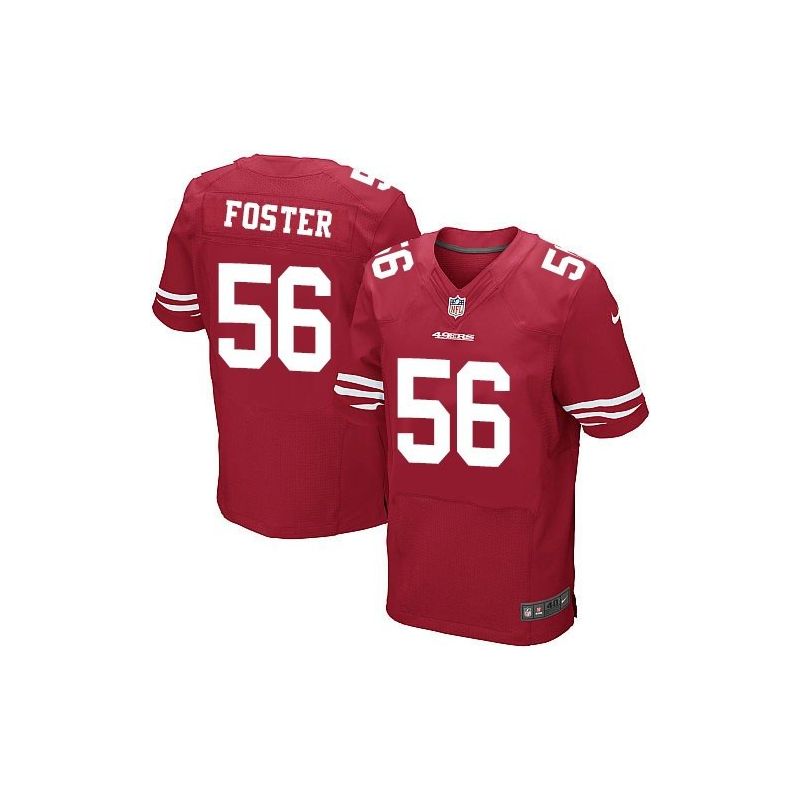Cheap Reuben Foster 49ers Jersey From China Elite #56 Black/Red/White