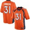 Cheap Justin Simmons Broncos Jersey From China Limited #31 Blue/Orange/White