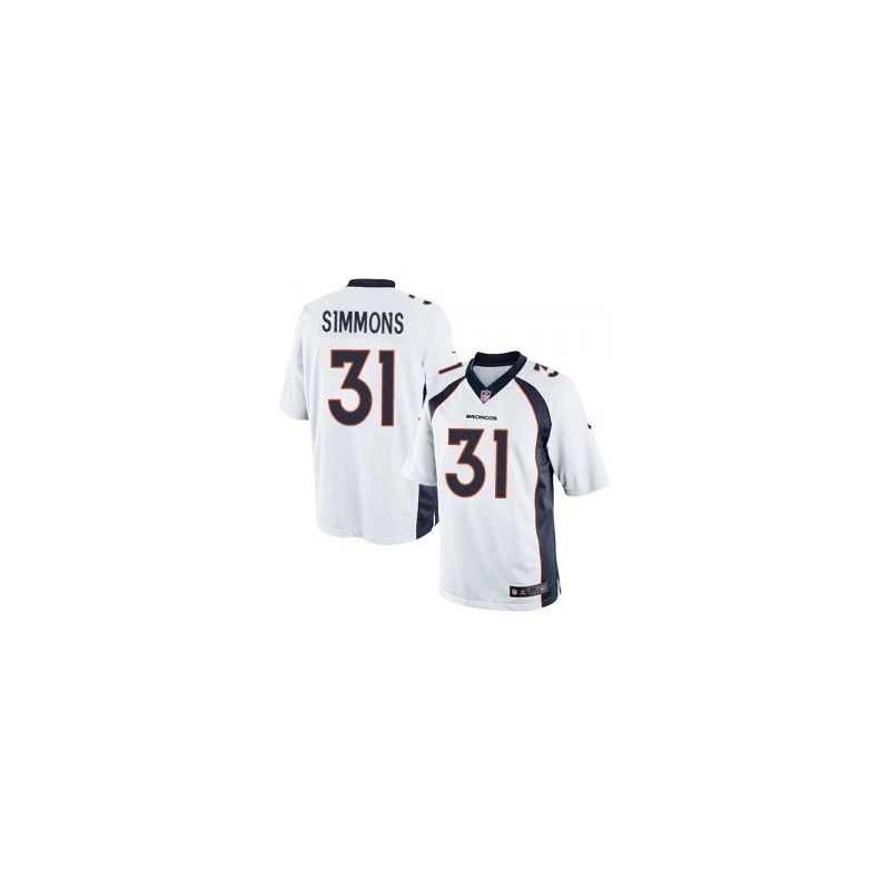 Cheap Justin Simmons Broncos Jersey From China Limited #31 Blue/Orange/White