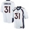 Cheap Justin Simmons Broncos Jersey From China Limited #31 Blue/Orange/White