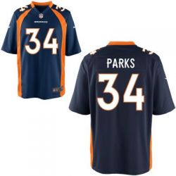 Cheap Will Parks Broncos Jersey From China Limited #34 Blue/Orange/White