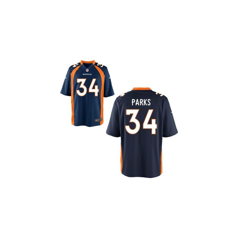 Cheap Will Parks Broncos Jersey From China Limited #34 Blue/Orange/White