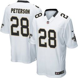 Cheap Adrian Peterson Saints Jersey From China Limited #28 Black/White