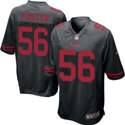Cheap Reuben Foster 49ers Jersey From China Limited #56 Black/Red/White