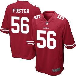 Cheap Reuben Foster 49ers Jersey From China Limited #56 Black/Red/White