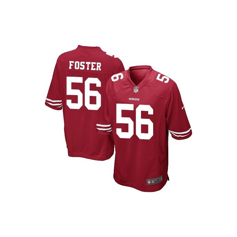 Cheap Reuben Foster 49ers Jersey From China Limited #56 Black/Red/White