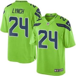 Cheap Marshawn Lynch Seahawks Jersey From China Limited #24 Green