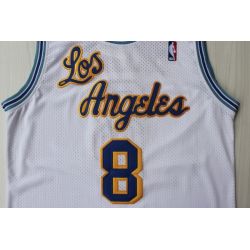 Cheap Kobe Bryant Lakers Jersey #8 Throwback White From China