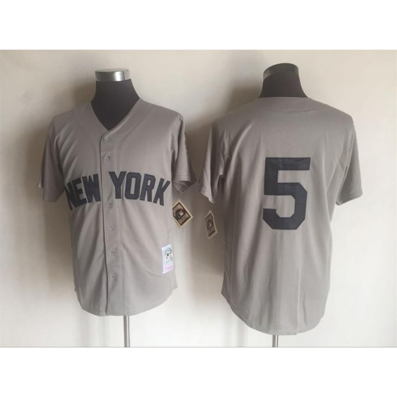Cheap Joe DiMaggio Yankees Jersey From China #5 Grey Cheap Joe DiMaggio Yankees Jersey From China #5 Grey