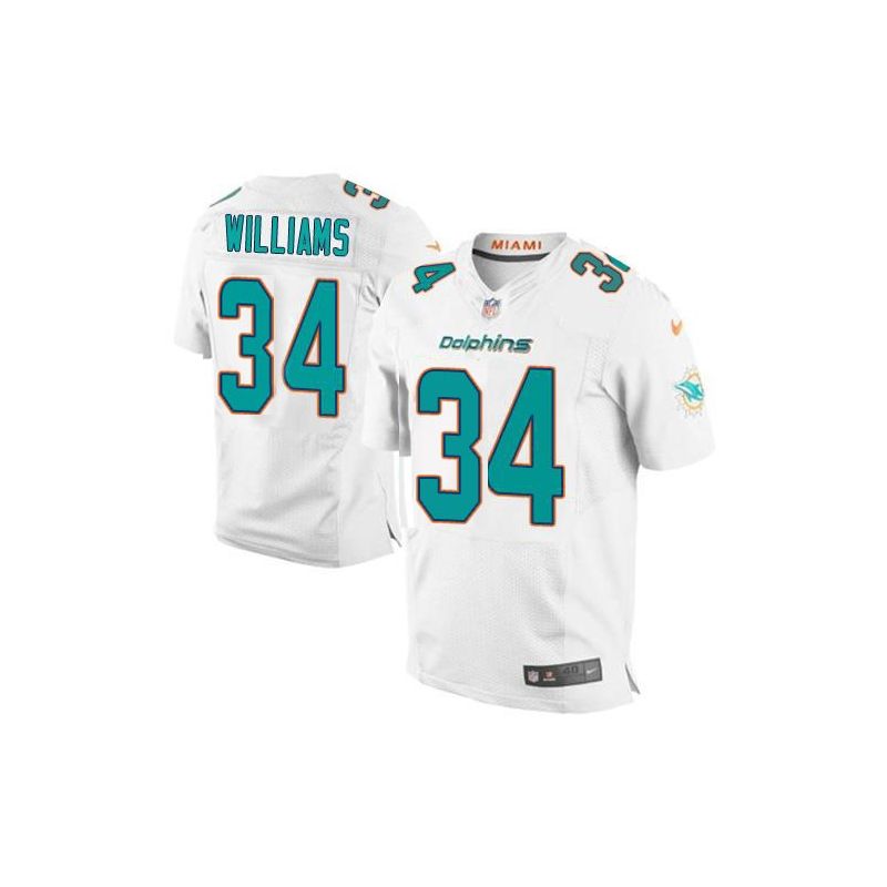 Cheap Ricky Williams Dolphins Jersey #34 White From China