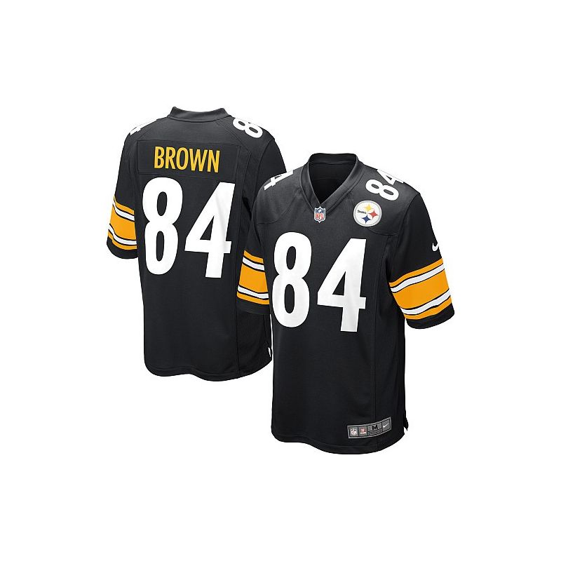 Cheap Antonio Brown Steelers Jersey #84 Black From China Game