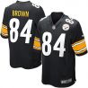 Cheap Antonio Brown Steelers Jersey #84 Black From China Game