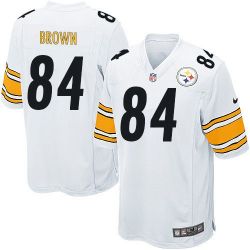 Cheap Antonio Brown Steelers Jersey #84 White From China Game