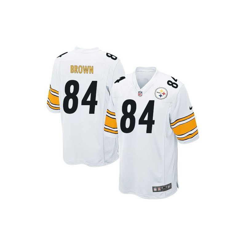 Cheap Antonio Brown Steelers Jersey #84 White From China Game Cheap Antonio Brown Steelers Jersey #84 White From China Game