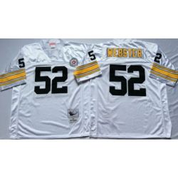 Cheap Mike Webster Steelers Jersey #52 White Throwback From China